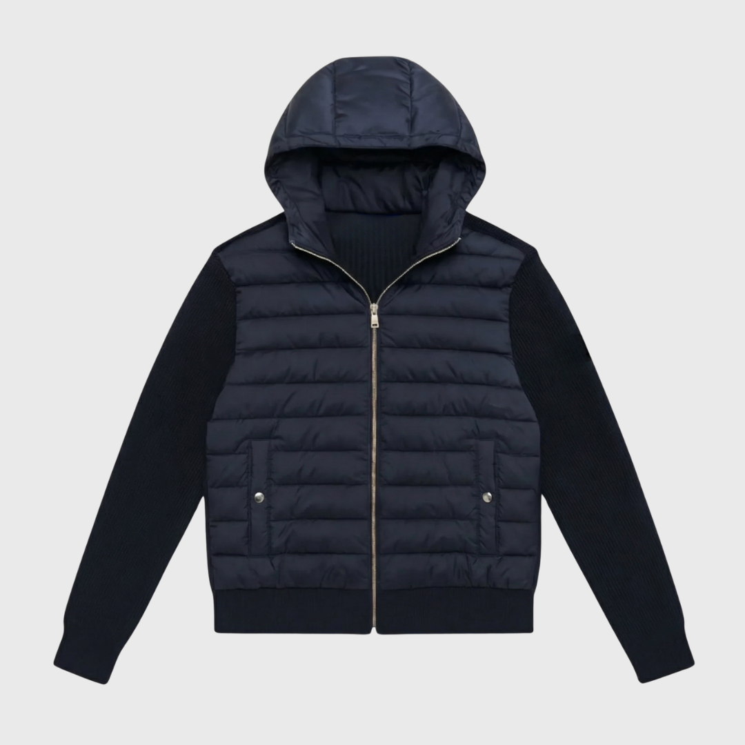 Hooded Cardigan Navy