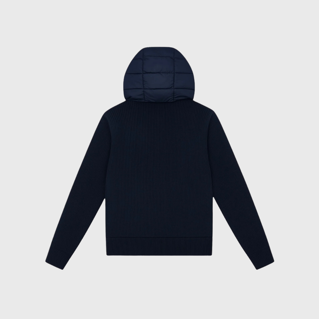 Hooded Cardigan Navy